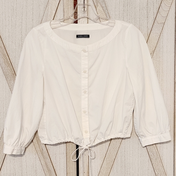 Anthropologie M.D.S. Italian Cotton crop top - Picture 7 of 7